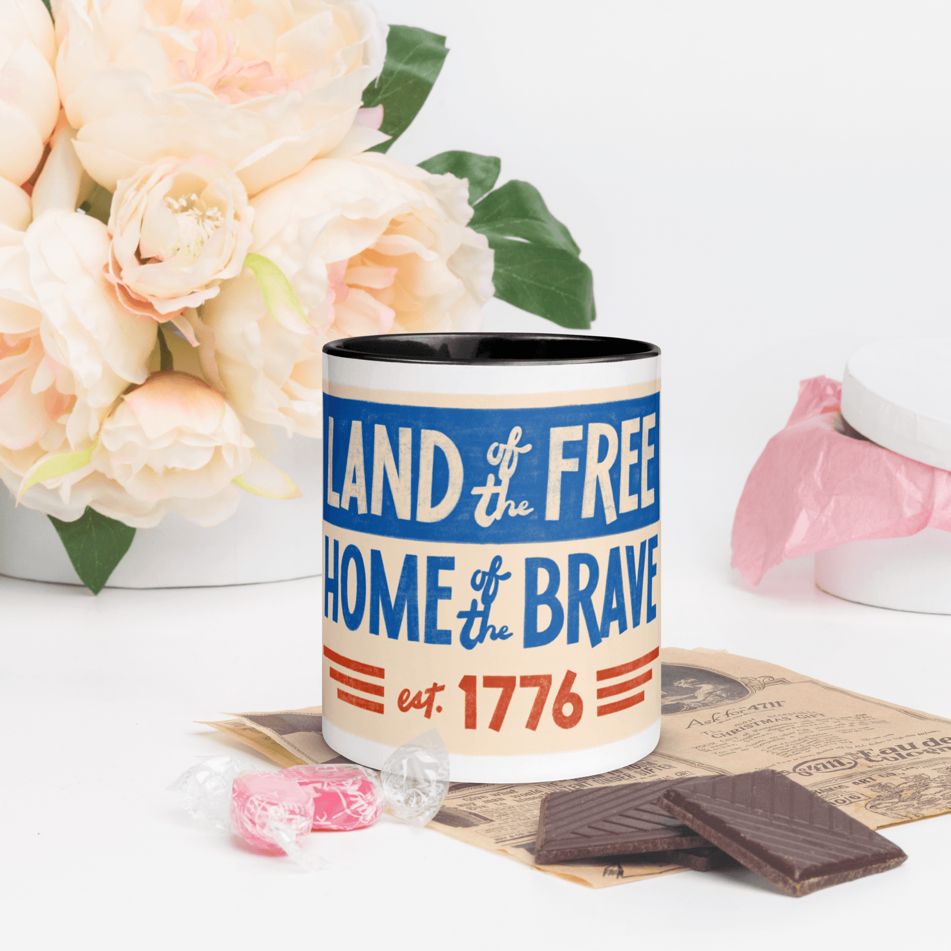 Mug with Color Inside, 4th of July Mug || Outdoor Luxus OutDoor Luxus