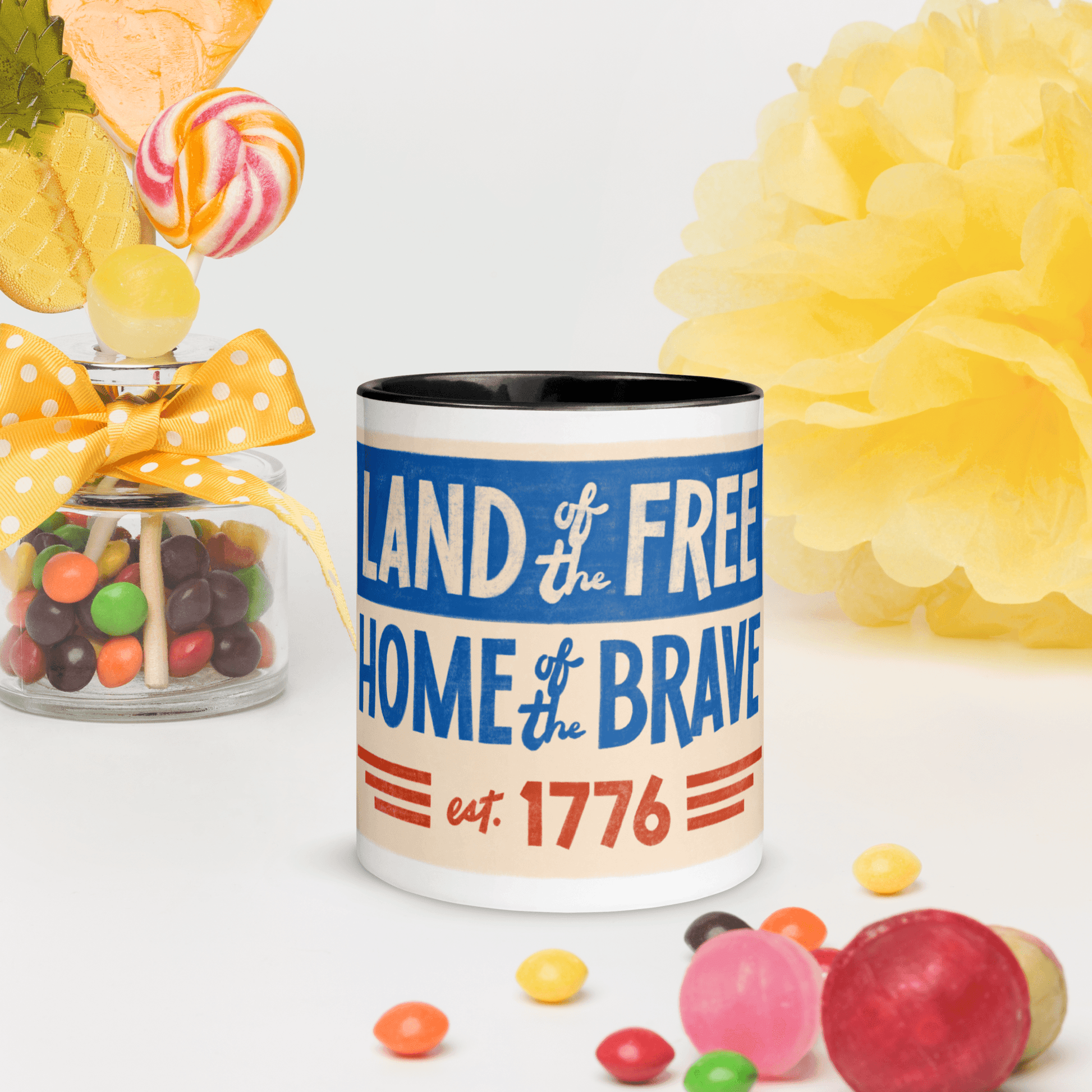 Mug with Color Inside, 4th of July Mug || Outdoor Luxus OutDoor Luxus