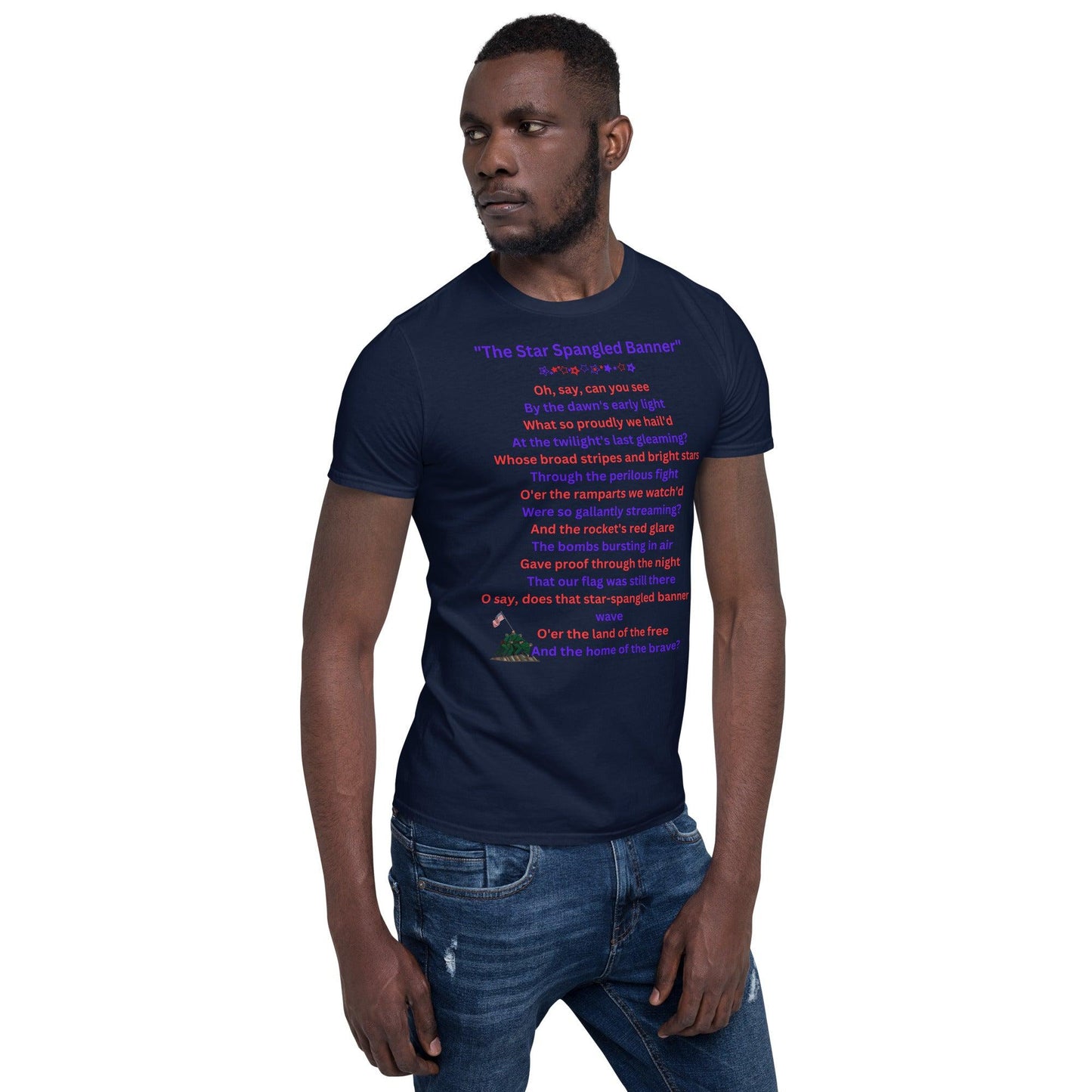 Unisex Short-Sleeve T-Shirt, 4th of July, The Star Spangled Banner || Outdoor Luxus OutDoor Luxus