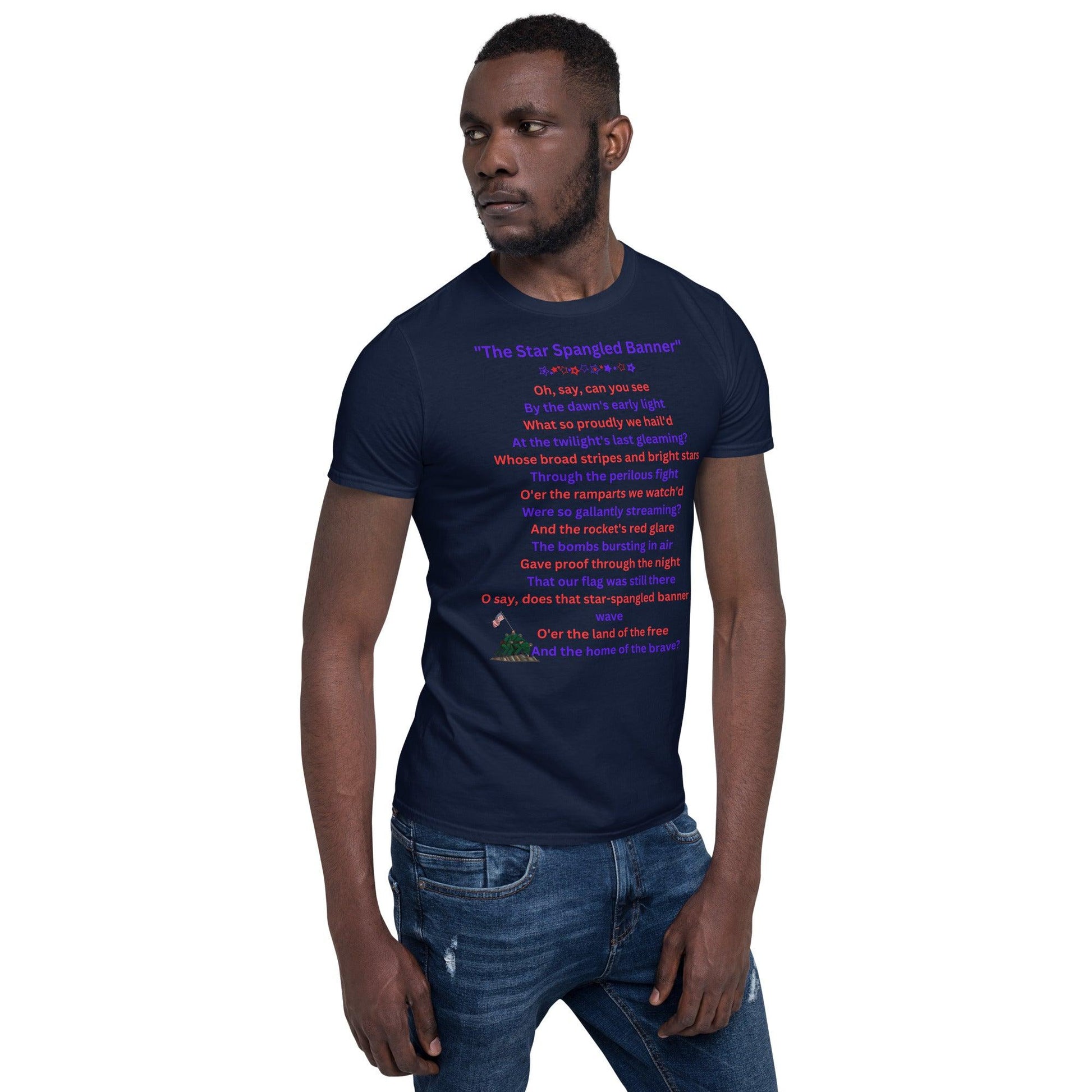 Unisex Short-Sleeve T-Shirt, 4th of July, The Star Spangled Banner || Outdoor Luxus OutDoor Luxus