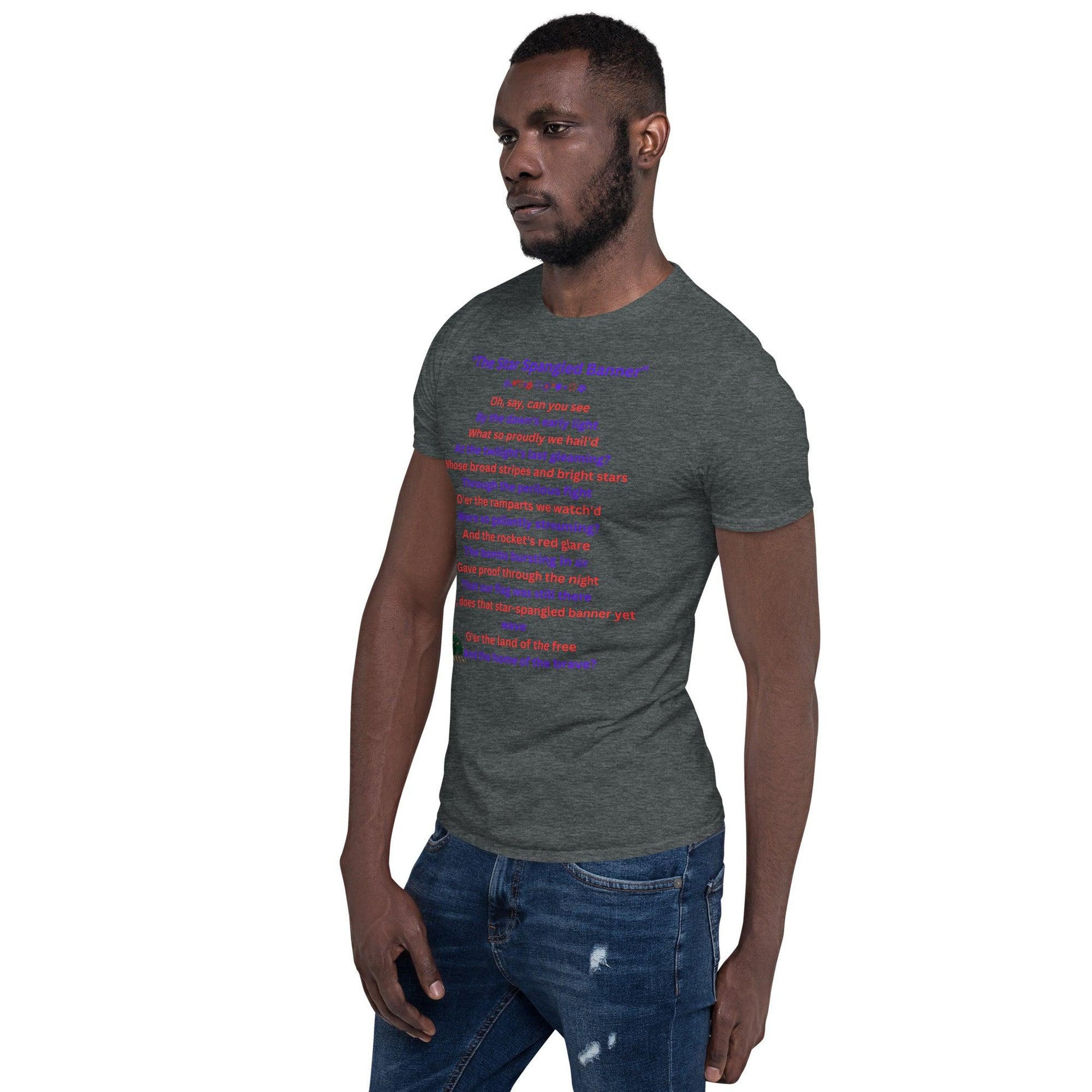 Unisex Short-Sleeve T-Shirt, 4th of July, The Star Spangled Banner || Outdoor Luxus OutDoor Luxus