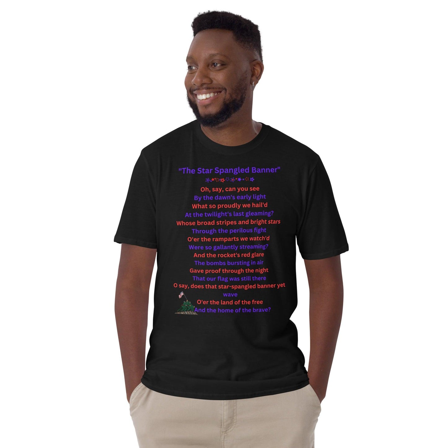 Unisex Short-Sleeve T-Shirt, 4th of July, The Star Spangled Banner || Outdoor Luxus OutDoor Luxus